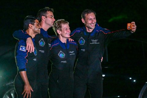 Die Crew der Mission Ax-4