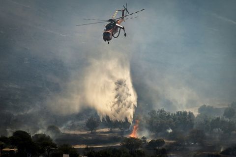 Löschhubschrauber im Einsatz
