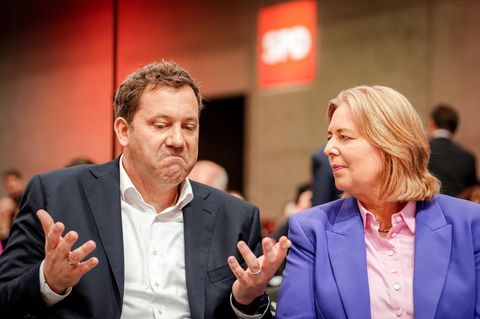 Lars Klingbei und Bärbel Bas
