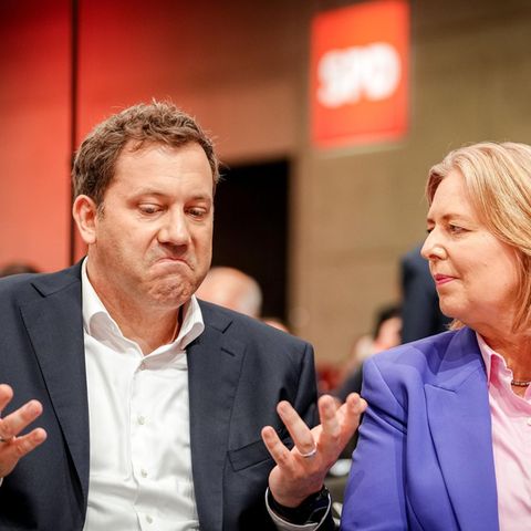Lars Klingbei und Bärbel Bas