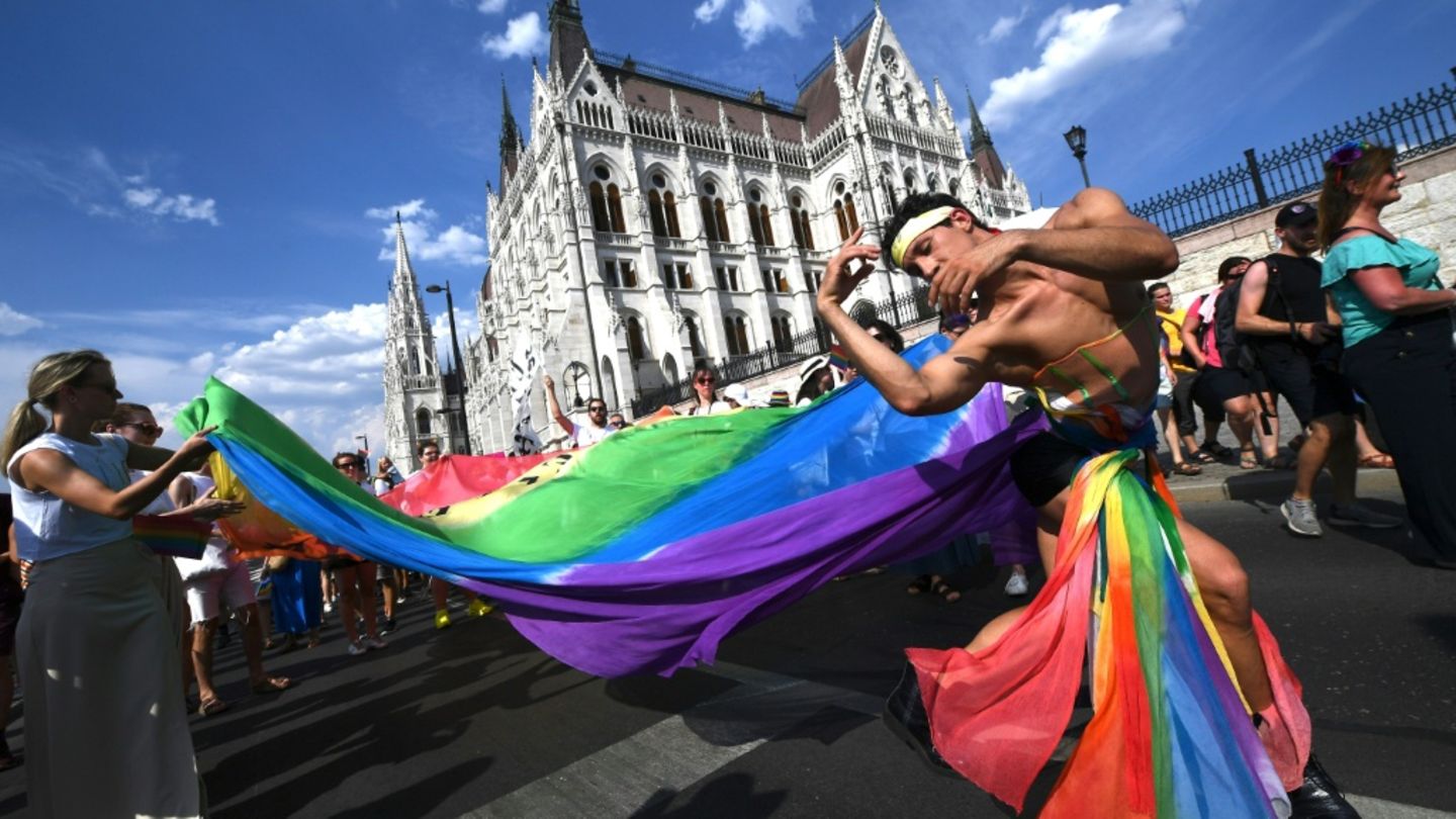 Pride-Parade in Budapest im Jahr 2022