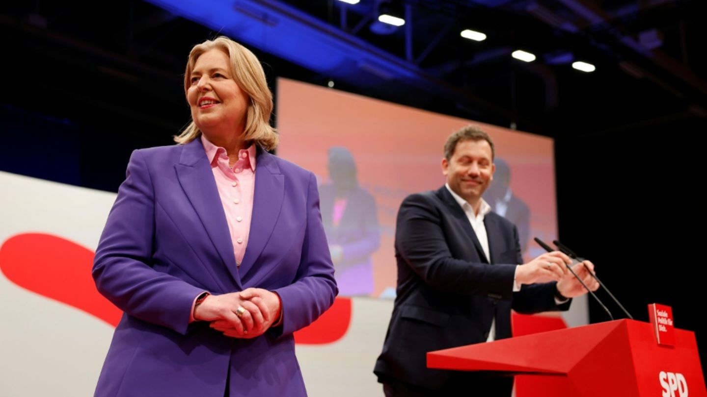 Bas und Klingbeil bei Parteitag in Berlin