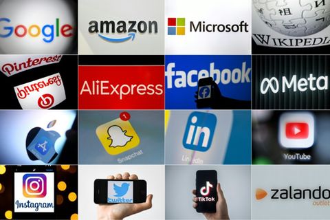 Logos von Tech-Unternehmen