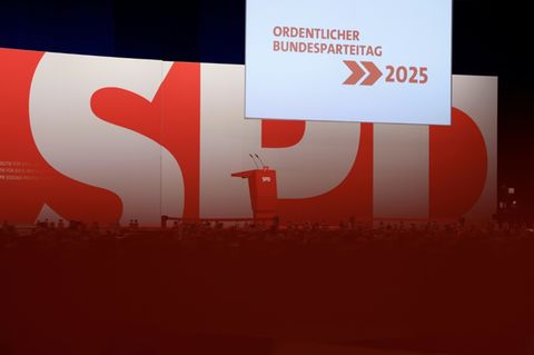 SPD-Logo bei Parteitag