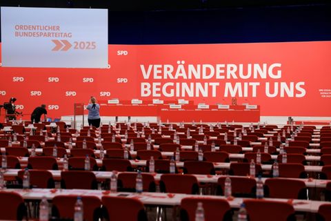 SPD-Parteitagshalle in Berlin