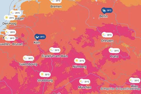 Mancherorts steigt die Temperatur auf über 30 Grad