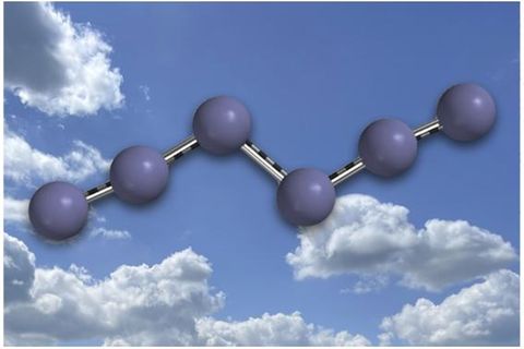 Spitzenforschung: Das Bild zeigt die schematische Darstellung von Hexastickstoff