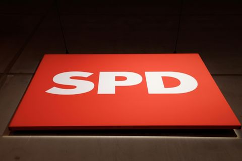 SPD-Logo bei Parteitag