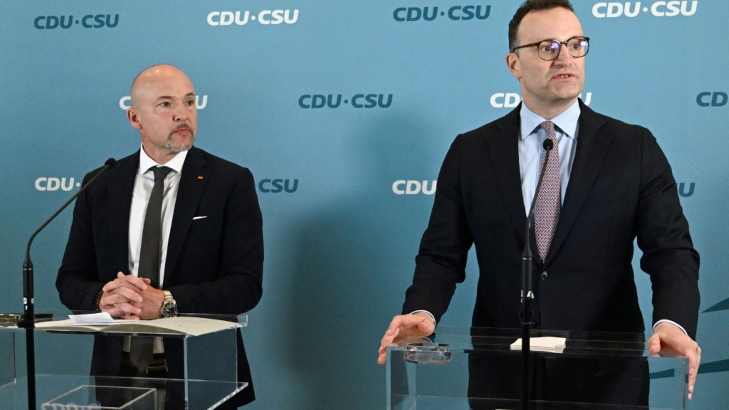 Spahn (r.) und Hoffmann