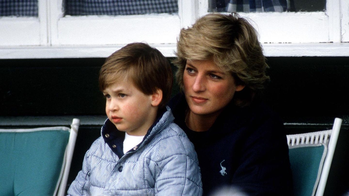 Prinz William und Prinzessin Diana 1987