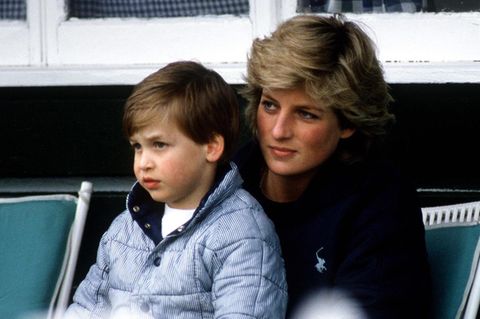 Prinz William und Prinzessin Diana 1987