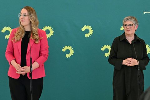 Grüne Fraktionsvorsitzende Dröge und Haßelmann