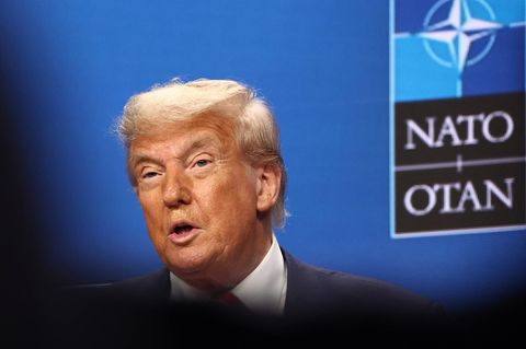 US-Präsident Donald Trump auf dem Gipfel der Nato Ende Juni in Den Haag