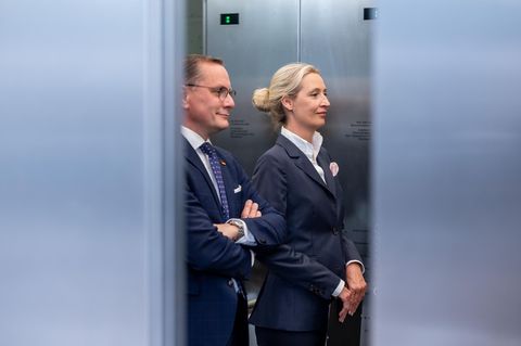 Die AfD-Vorsitzenden Tino Chrupalla und Alice Weidel