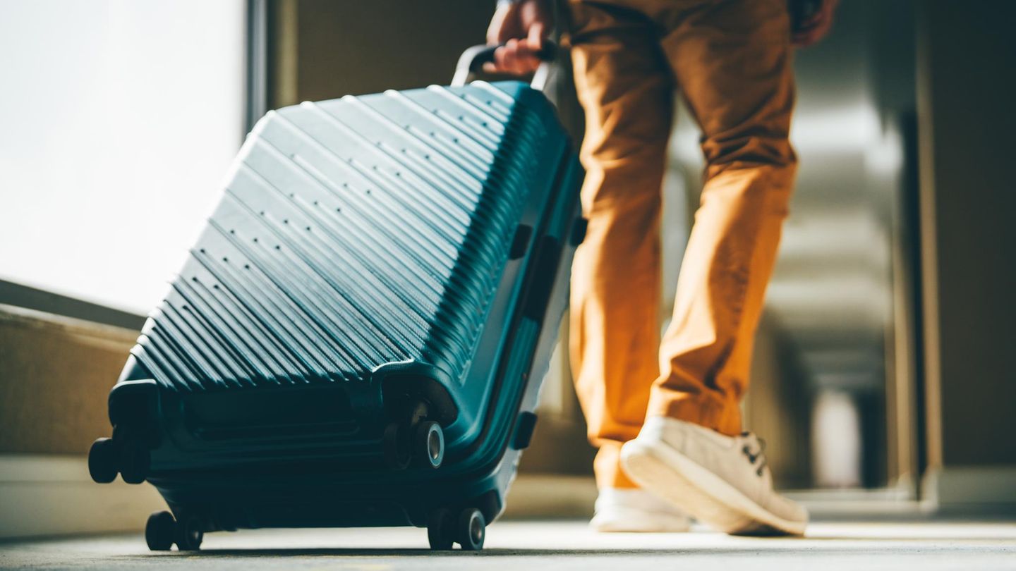 Hand luggage trolley with TSA lock currently 43 % cheaper than usual