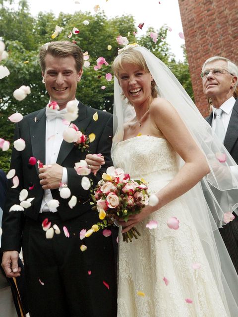 Hensel und Block bei ihrer Hochzeit