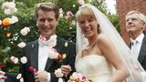 Hensel und Block bei ihrer Hochzeit