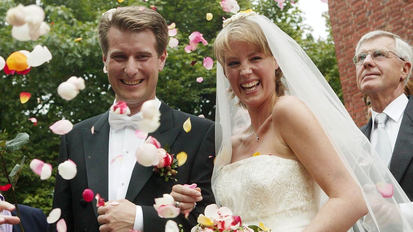 Hensel und Block bei ihrer Hochzeit