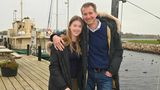 Hensel mit Tochter Johanna in Dänemark