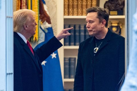 Trump und Musk Mitte März im Weißen Haus