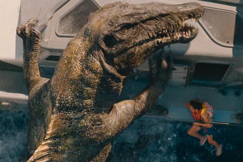 "Jurassic World": Dinosaurier greift Boot an