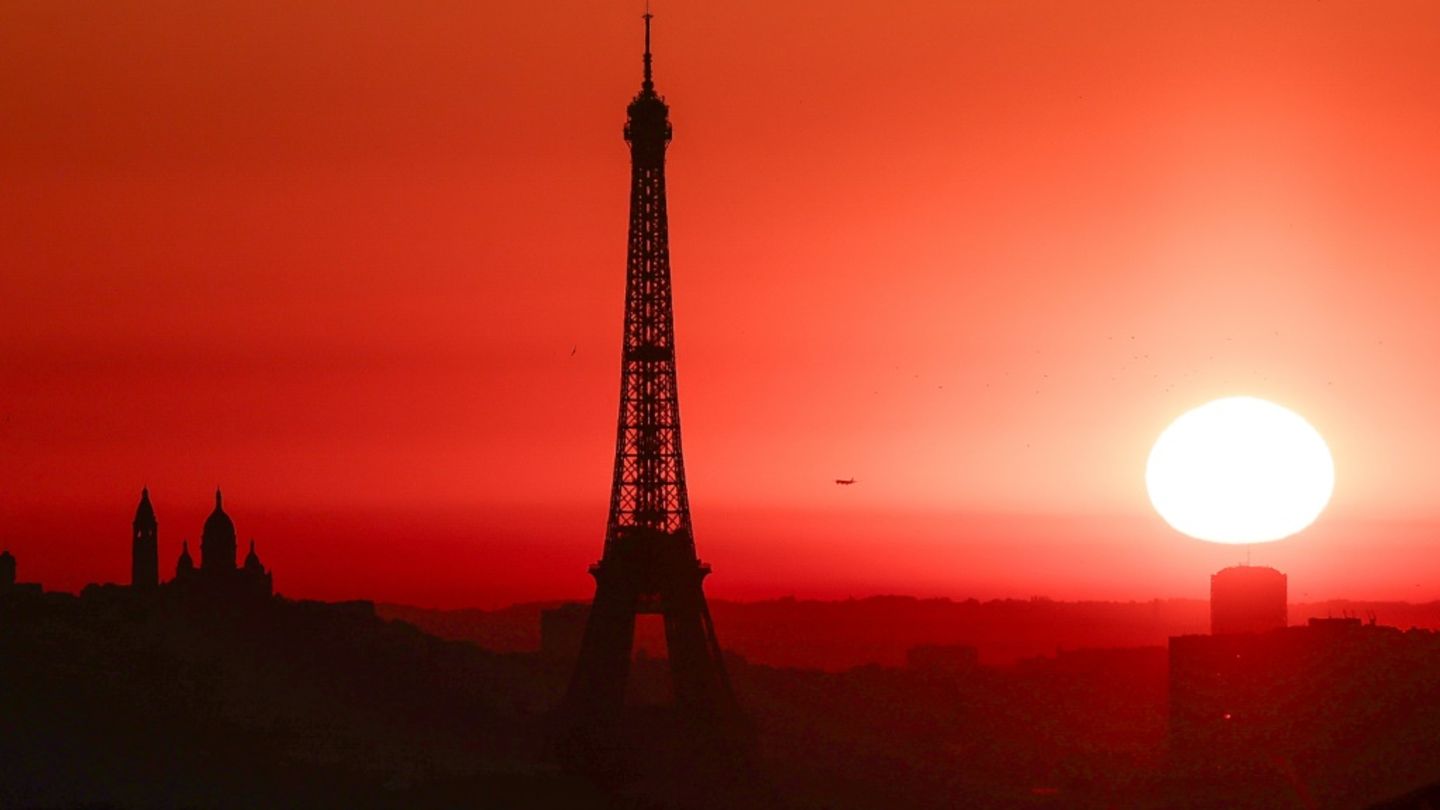 Paris erreichte am Dienstag Temperaturen von 40 Grad