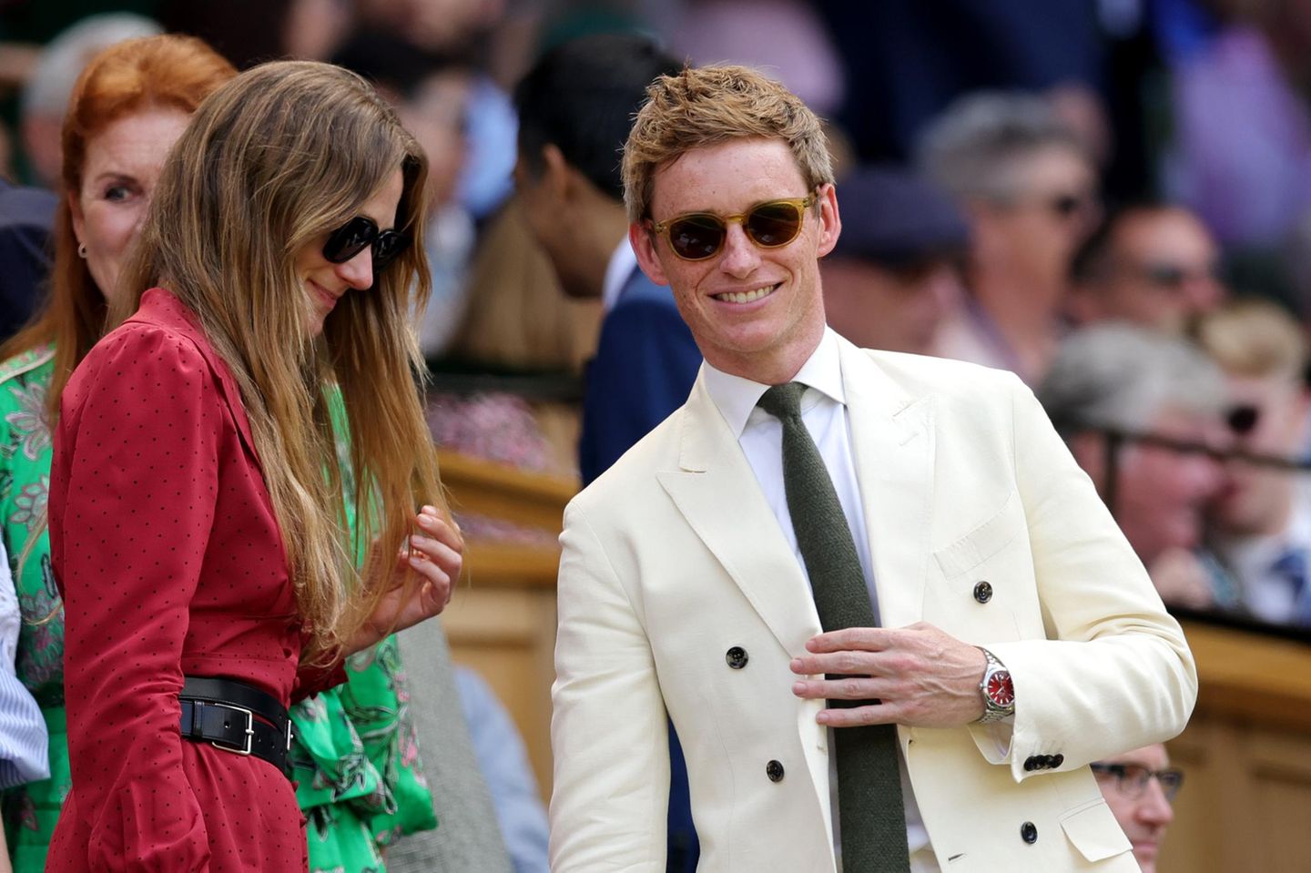 Wimbledon 2025: Eddie Redmayne und Hannah Bagshawe