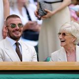 Wimbledon 2025: David Beckham und seine Mutter