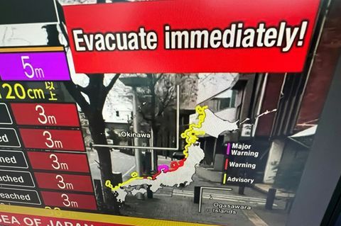 Tsunami-Warnung bei früherem Beben im Fernsehen