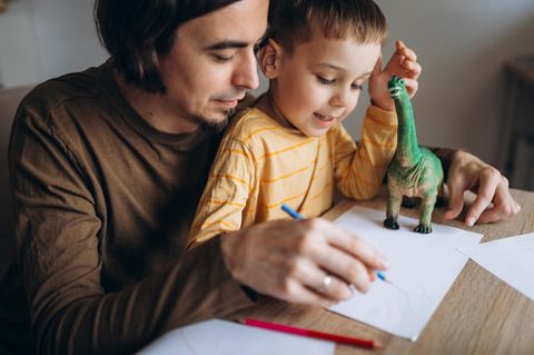 Hochbegabung: Vater und Sohn lernen