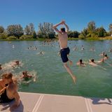 Und wenn die Temperaturen unerträglich werden? Dann geht's ab in den Badesee