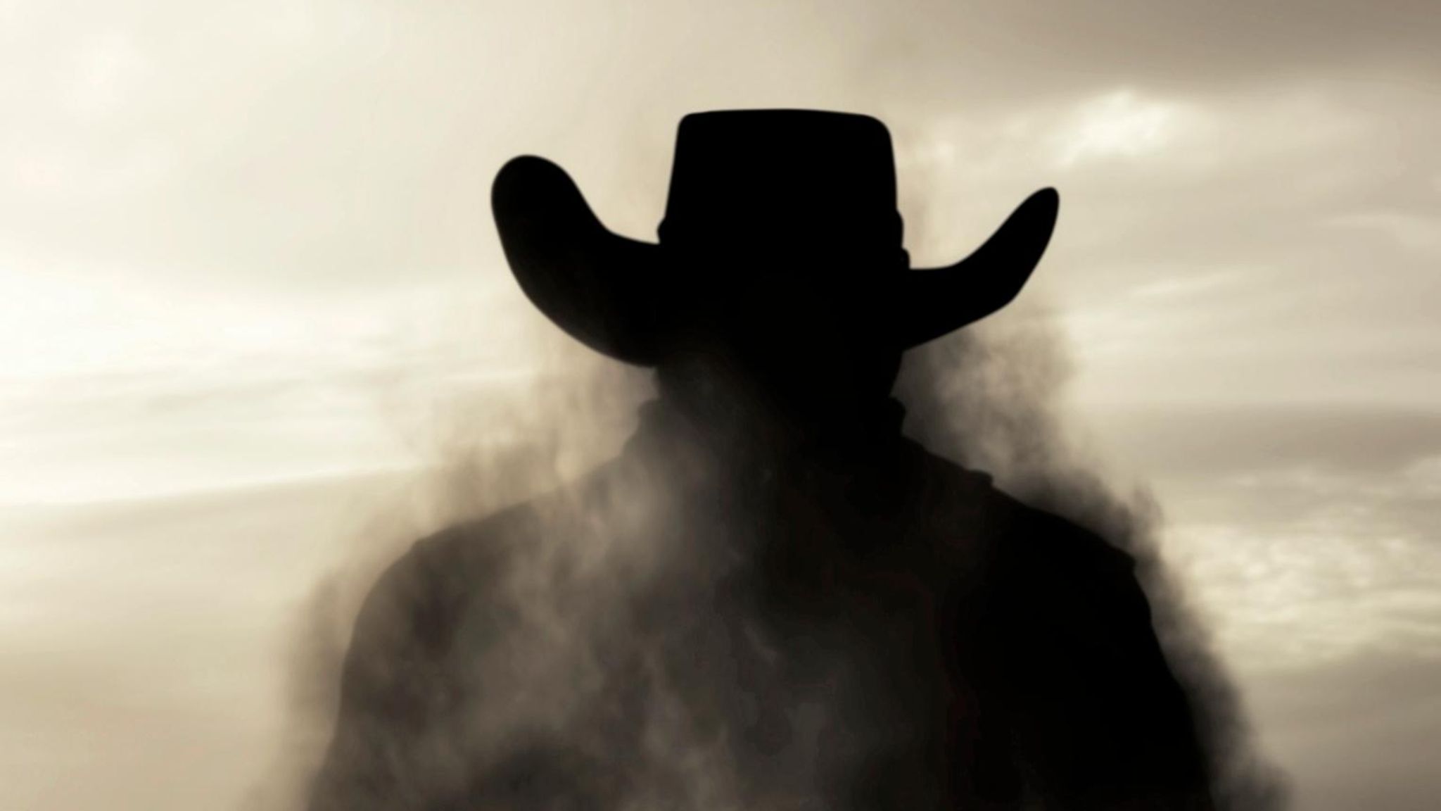 Ein Standsturm mit der Form eines Cowboys