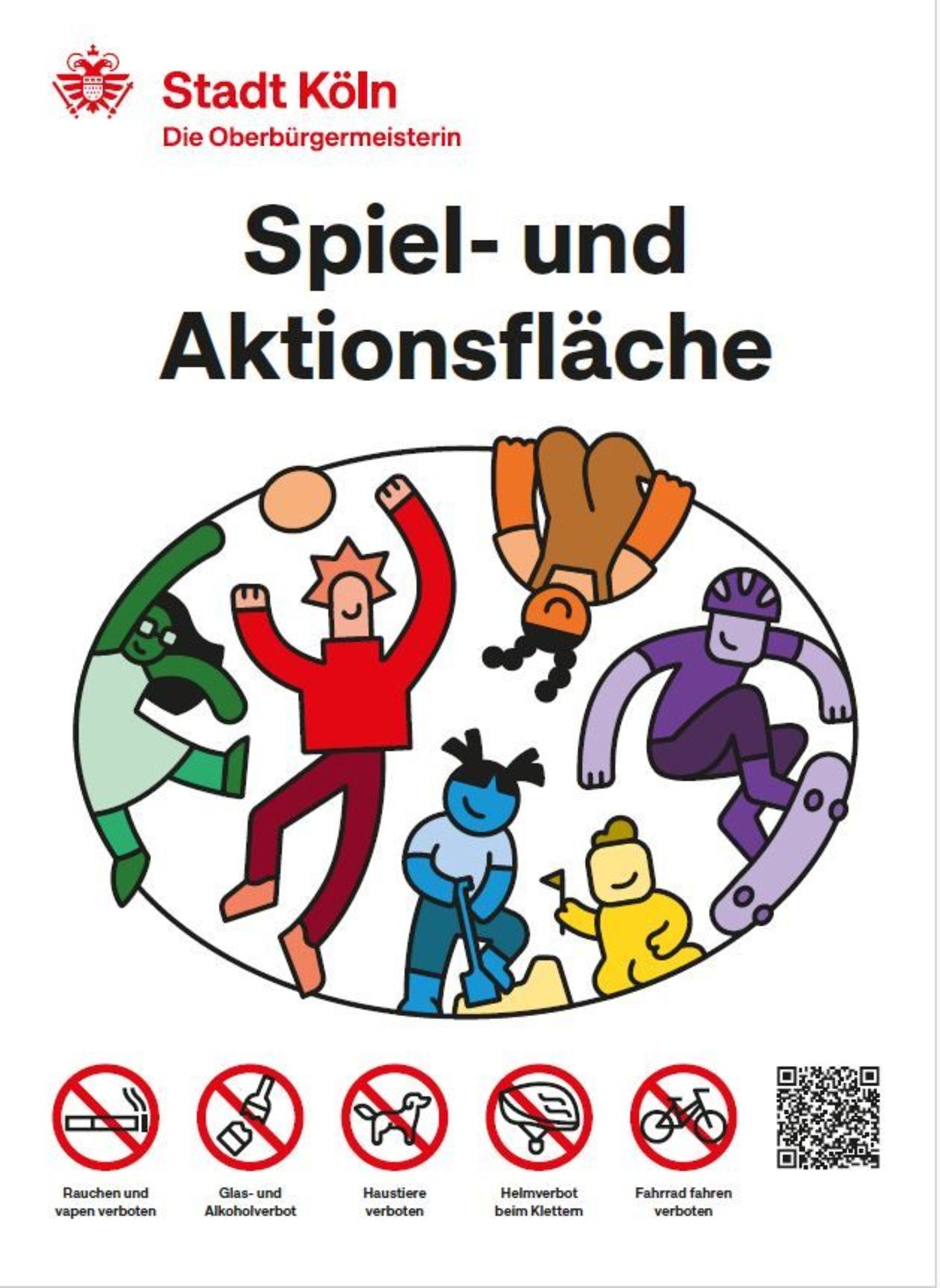 Potzblitz! Das neue Schild an den Spielplätzen in Köln enthält das Wort "Spielplatz" nicht