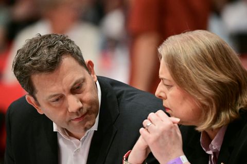SPD-Spitze Klingbeil (l.) und Bas