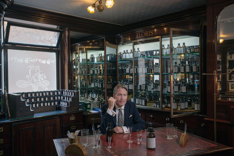 Floris creates tailor -made scents for customers. Edward Bodenham is the director - and the descendants of the founders in the ninth generation 