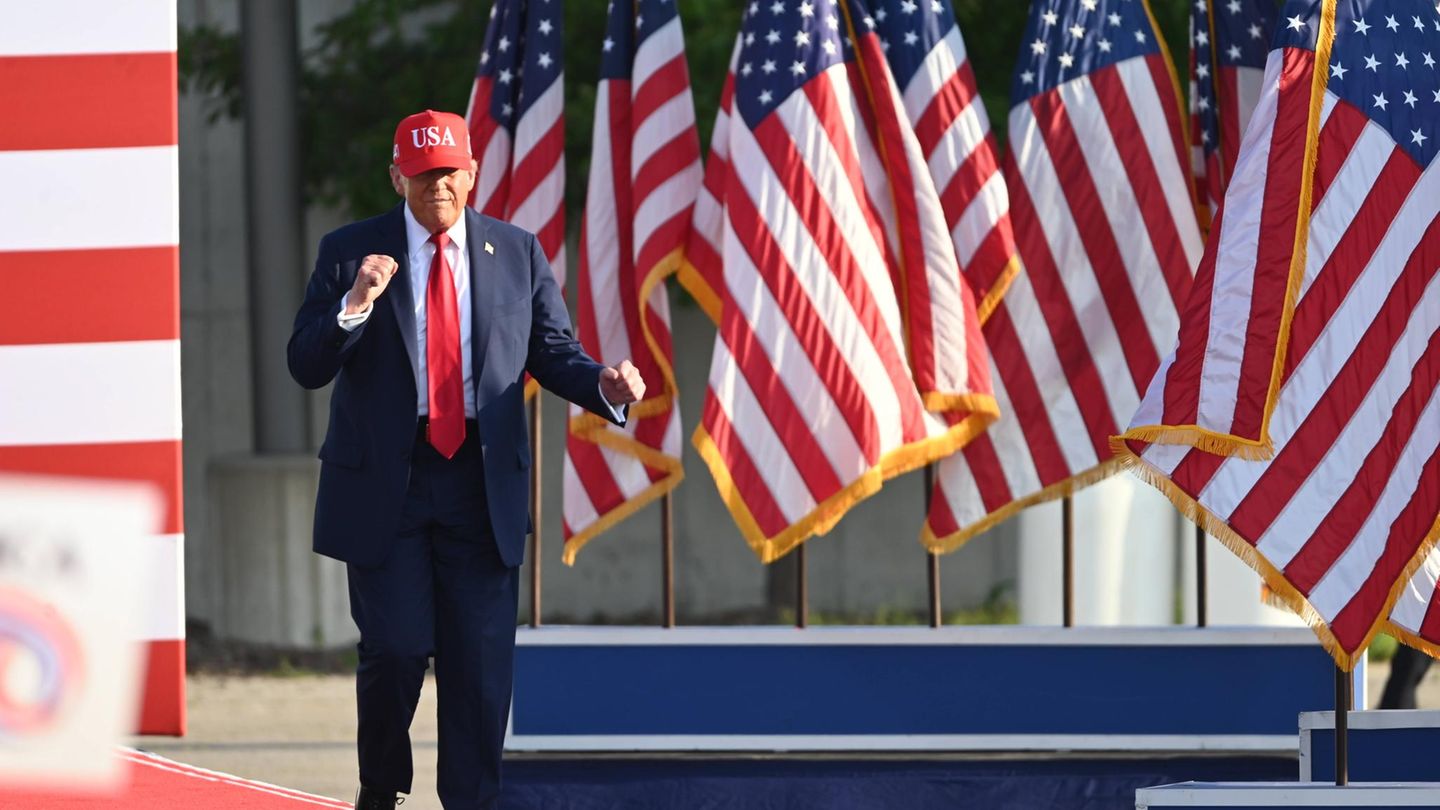 Donald Trump in Partylaune