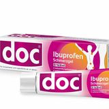 Das DOC Schmerzgel kühlt nicht nur Verstauchungen und Zerrungen, sondern lindert lokal den Schmerz. Im parrafinfreien Mircogel der Salbe ist das Schmerzmittel Ibuprofen hochdosiert aufgelöst. Es dringt durch die Hautschichten direkt zu dem betroffenen den Muskel oder Bändern und wird dort für Stunden gespeichert. Vorteil zur Ibuprofen-Tablette: Das Schmerzmittel gelangt als Salbe kaum ins Blut und wirkt sehr gezielt.