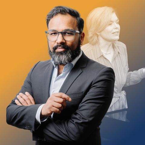 Julia Klöckner in einer Bildkombination mit Stephan Anpalagan