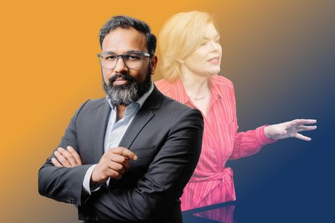 Julia Klöckner in einer Bildkombination mit Stephan Anpalagan