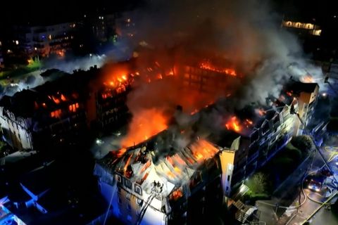 Feuer-Inferno in Warschau: Großbrand macht Hunderte Menschen obdachlos