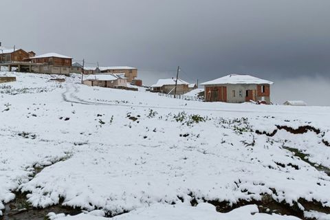 Schnee im Nordosten der Türkei