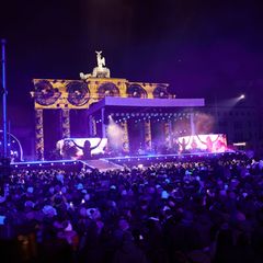 Silvester 2024 am Brandenburger Tor. (Archivbild) Foto: Joerg Carstensen/dpa
