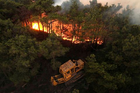 Brand in Katal Maaf in Latakia