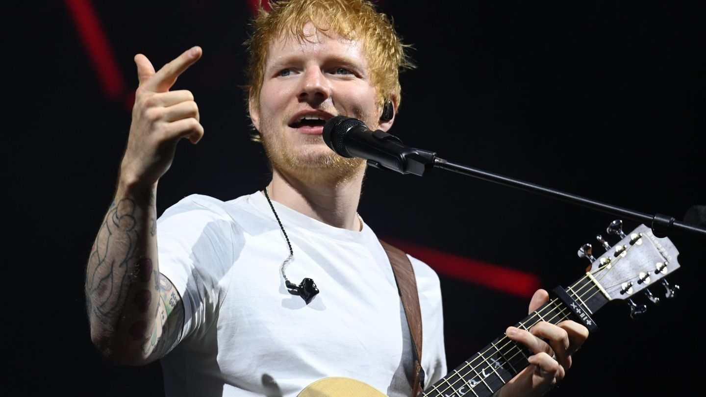 Ed Sheeran bei einem Konzert in Liverpool in diesem Mai