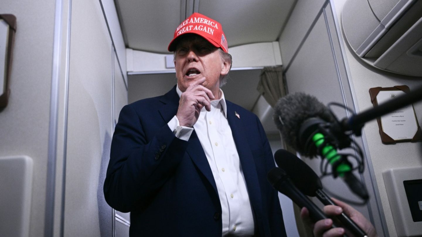 Trump in der Air Force One