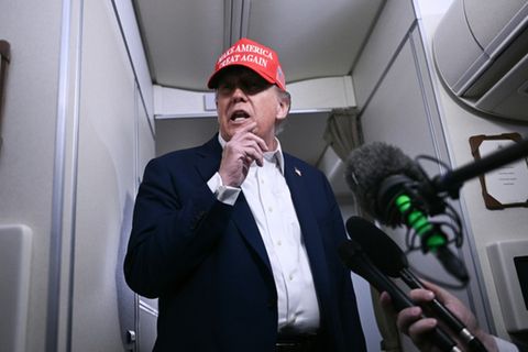 Trump in der Air Force One