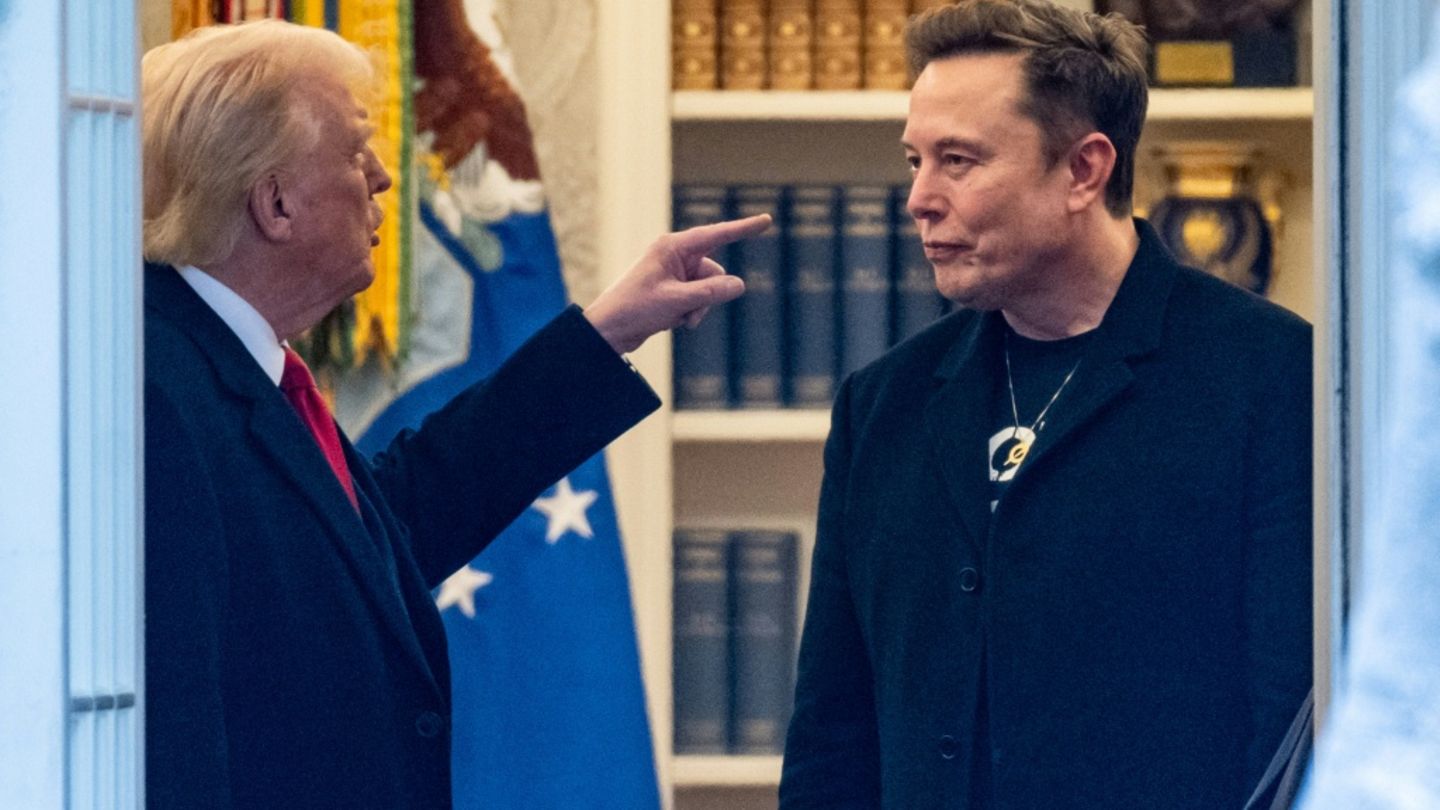 Trump und Musk im März im Weißen Haus Trump und Musk im März im Weißen Haus