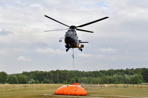 Löschhubschrauber bei einem früheren Einsatz