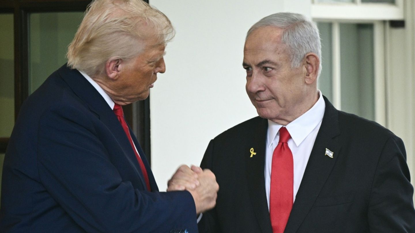Trump (l.) und Netanjahu am 7. April im Weißen Haus