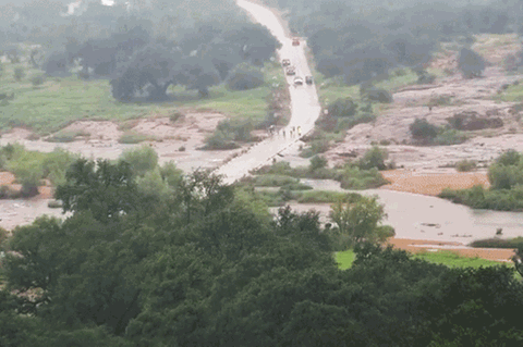 Acht Meter Wasser in 45 Minuten: Zeitraffervideo zeigt rasante Texas-Flut